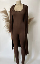 Load image into Gallery viewer, Mocha Jump Suit Set
