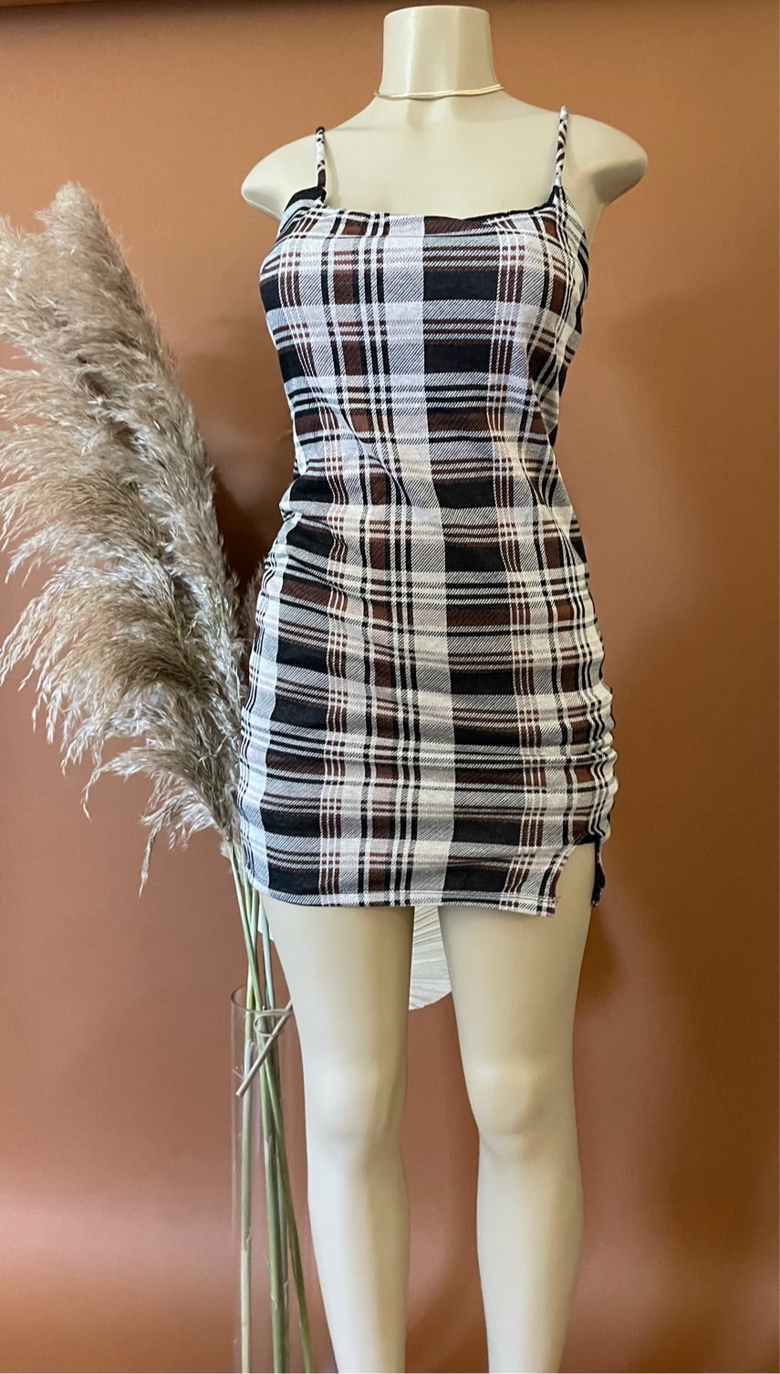 Plaid Mini Dress